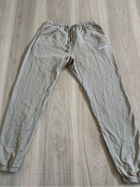 Museum Of Peace And Quiet Tan Sweatpants Womens Medium Cotton